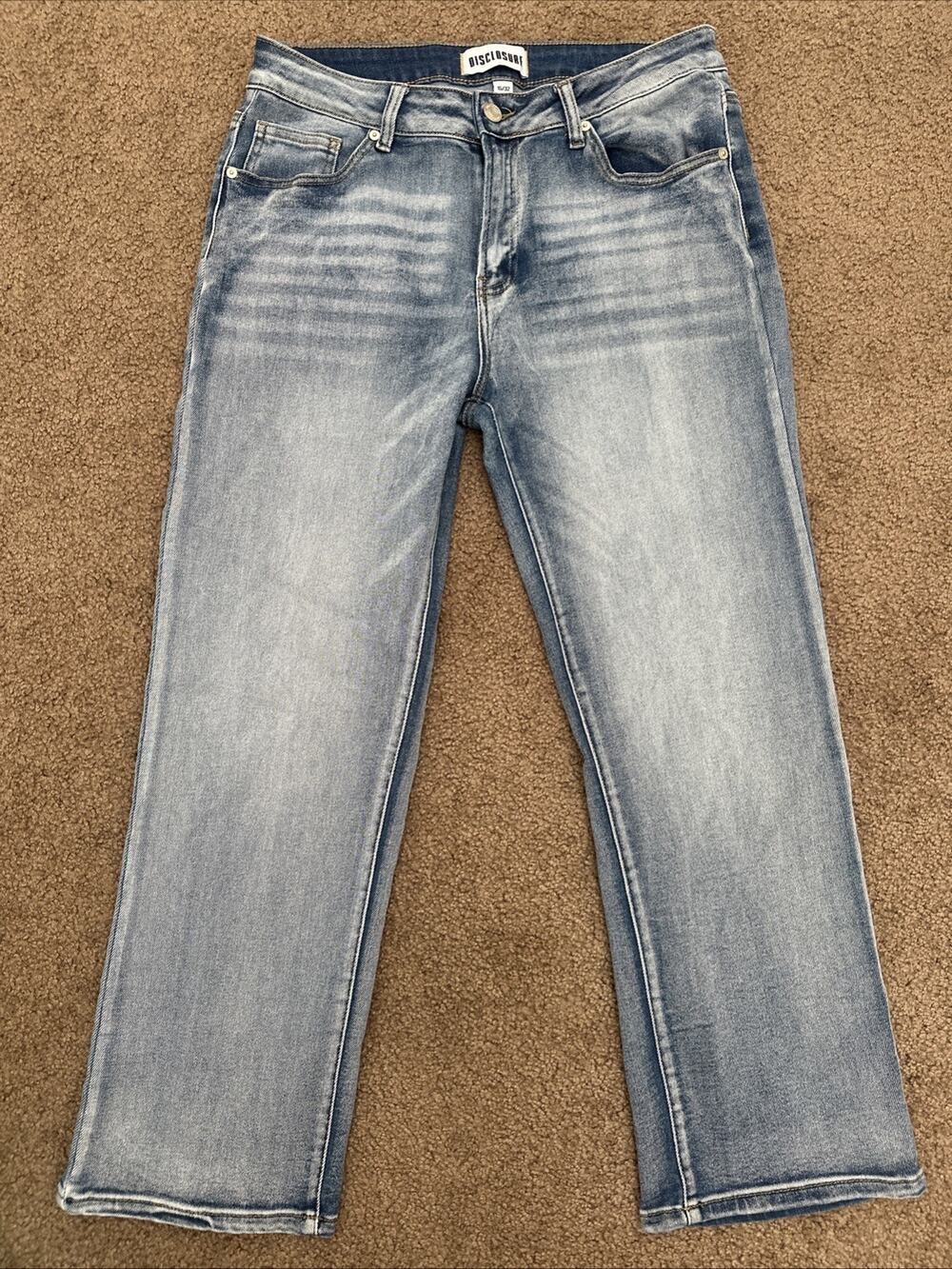 Disclosure Women’s Light Wash Bootcut Plus Size Stretch Jeans SZ 15 Waist 32